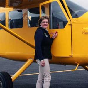 Anne Cooper Owner Southern Alps Air Wanaka scenic flight company
